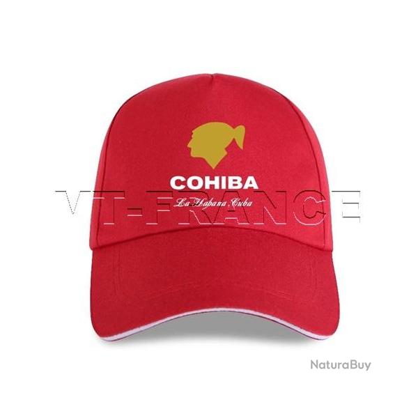 Casquette Cigares COHIBA La Habana CUBA, Couleur: Rouge