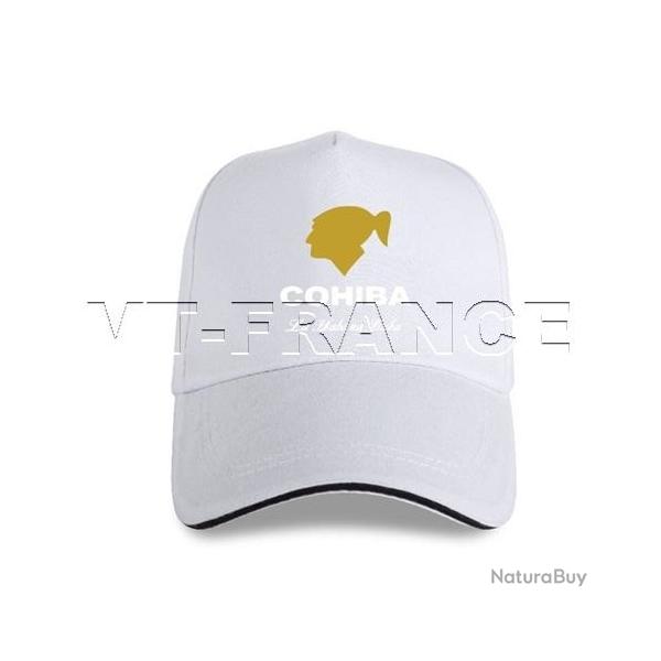 Casquette Cigares COHIBA La Habana CUBA, Couleur: Blanc