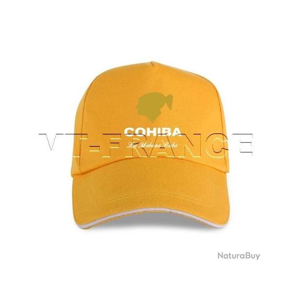 Casquette Cigares COHIBA La Habana CUBA, Couleur: Jaune