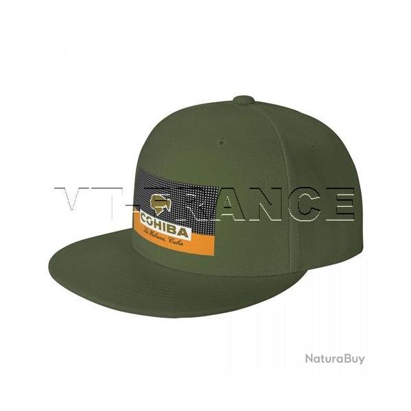 Casquette Cigares COHIBA La Habana CUBA, Couleur: Vert Green