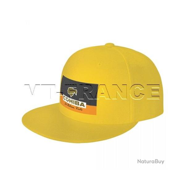 Casquette Cigares COHIBA La Habana CUBA, Couleur: Jaune Yellow