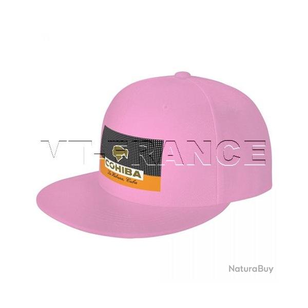 Casquette Cigares COHIBA La Habana CUBA, Couleur: Rose Pink