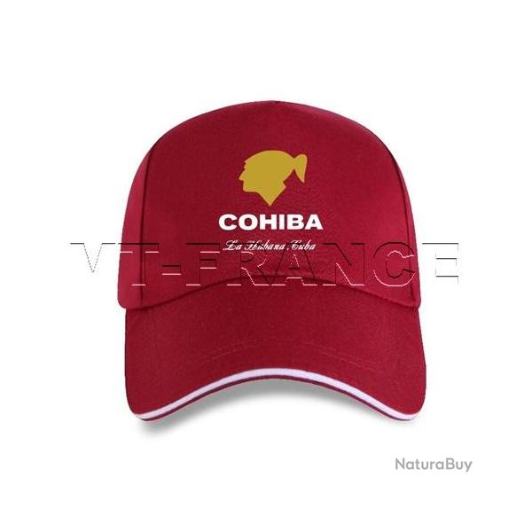 Casquette Cigares COHIBA La Habana CUBA, Couleur: Rouge Red 1