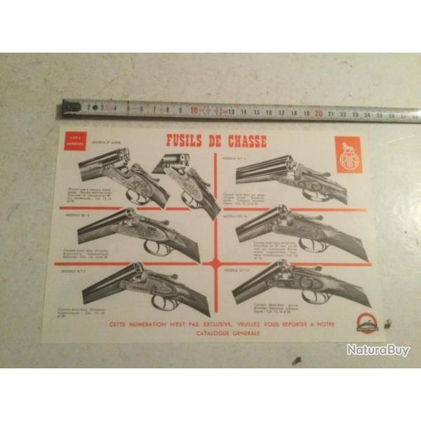 Fiche d'armurier CCPF HENDAYE