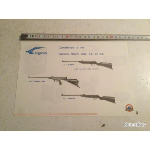 Fiche d'armurier EL GAMO