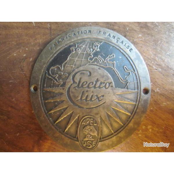 PLAQUE ANCIENNE PUBLICITAIRE ELECTRO LUX / APEL USE