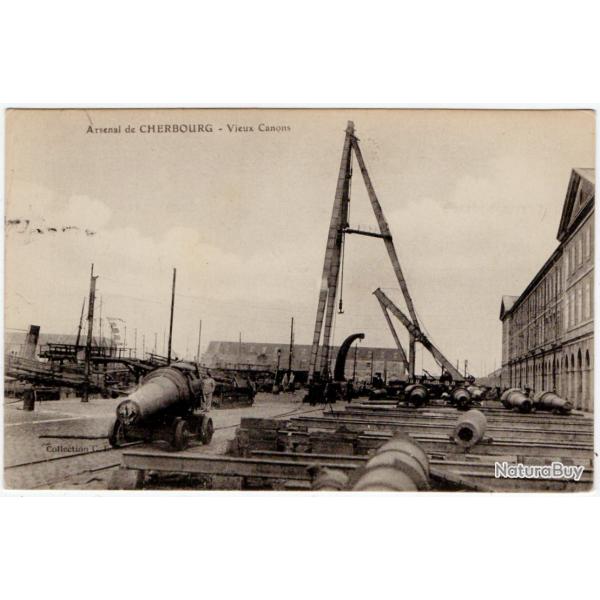 CPA - L'Arsenal CHERBOURG - Vieux Canons N�1213
