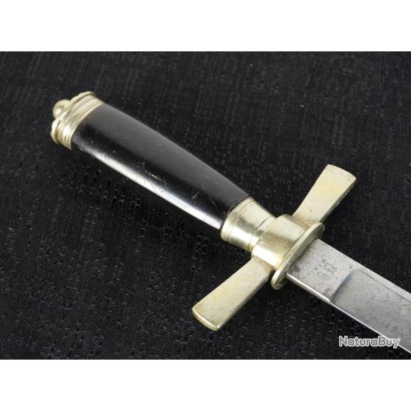 Dague pompiers Elsass-Lothringen 1871-1918,  dent de scie, W.K. & C.