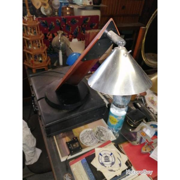 LAMPE DE BUREAU  BOIS ET METAL