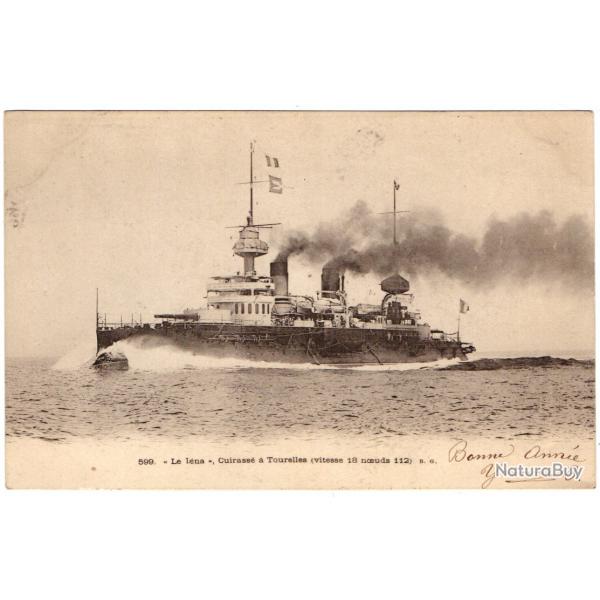 CPA Marine Militaire - Le L�na - Cuirasse a Tourelle ( Vitesse18 noeuds112 N�027