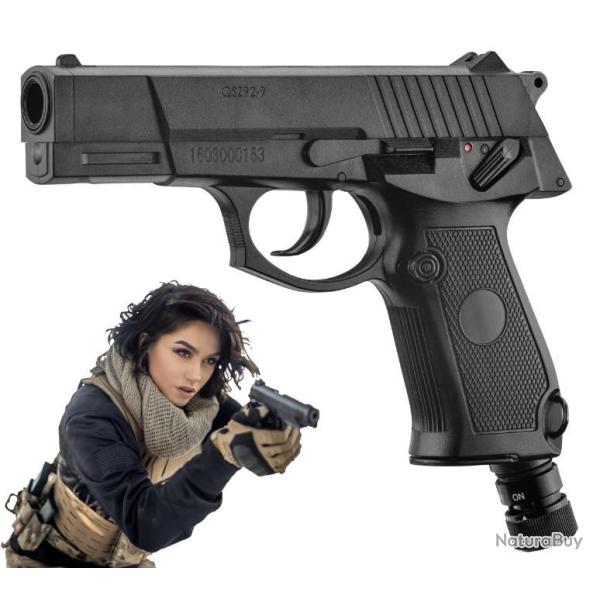 PACK PISTOLET CONCORDE DEFENDER CO2 CAL. 50 � BALLES CAOUTCHOUC