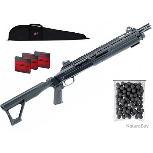 PACK FUSIL HDX 68 T4E CAL 68 - 16J avec 50 billes et 15 cartouches Co�