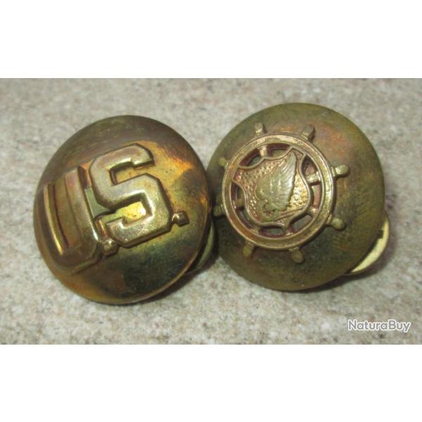 Paire de Collar US Core Transportation Corps