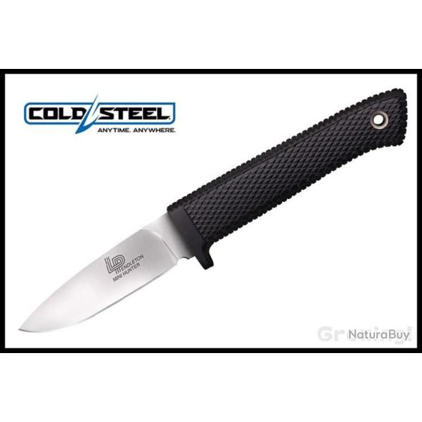 Couteau Cold Steel Pendleton Mini Hunter Acier AUS-10 Manche Kray-EX Etui Secure-Ex CS36LPMF