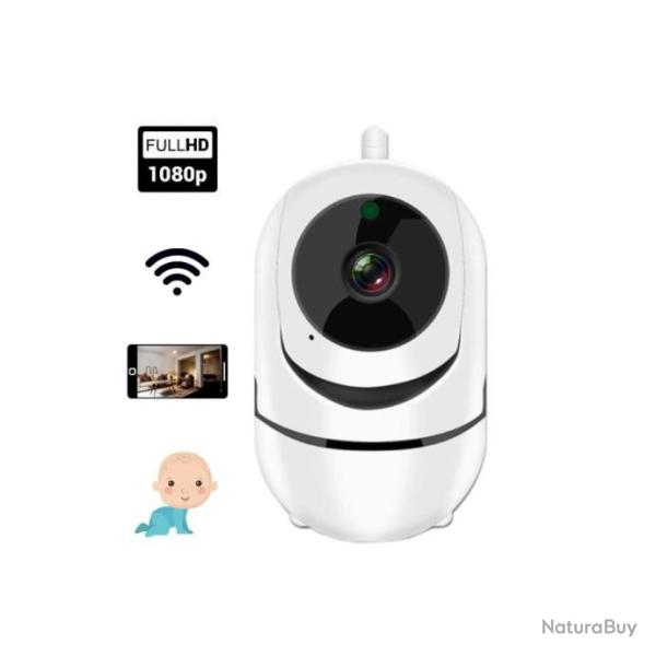 CAMERA DE SURVEILLANCE FULL HD 1080 WIFI ACCESSIBLE  DISTANCE ROTATION BIDIRECTIONNEL