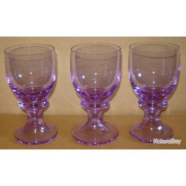 lot de 3 verre � vin