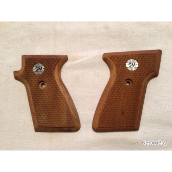 PLAQUETTES EN BOIS PISTOLET SM 8m/m