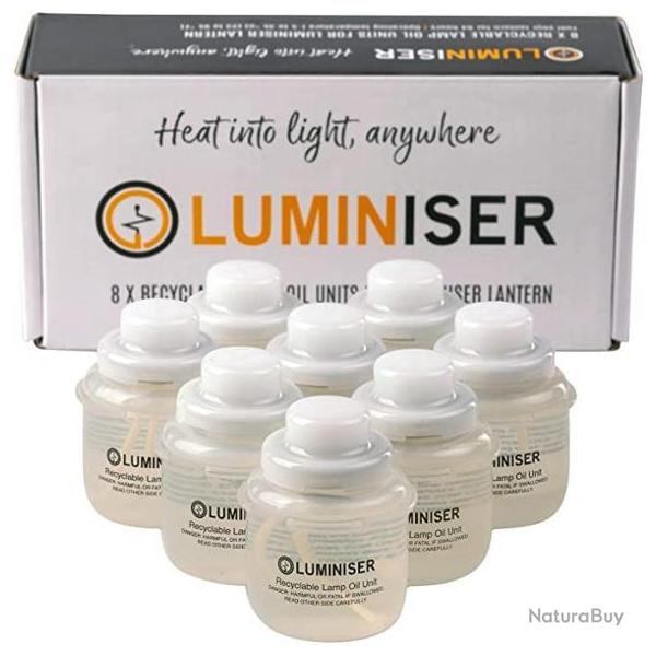 8 recharges lampe � huile pour lanterne led LUMINIZER