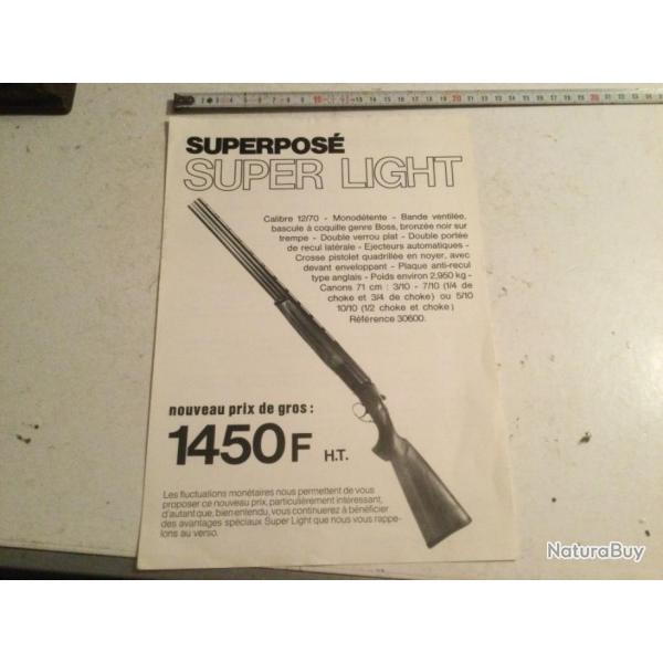 Feuille pub SUPER LIGTH