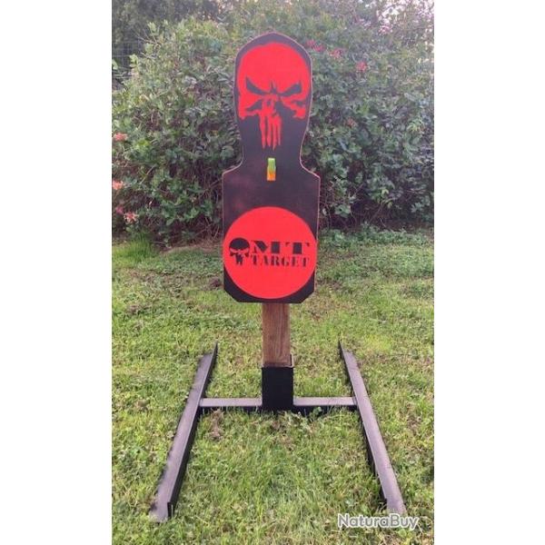 Gong de Tir "Gingerhead" , cible r�active sur pied , "sp�ciale Drill"