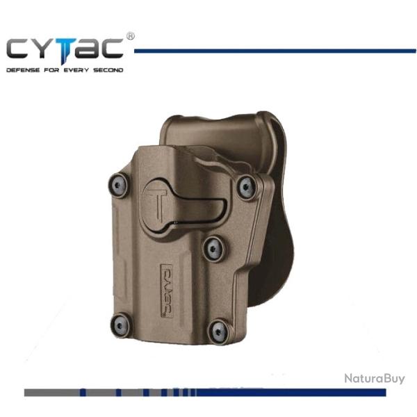 Holster Universel Mega-Fit | GAUCHER | NOIR | CYTAC