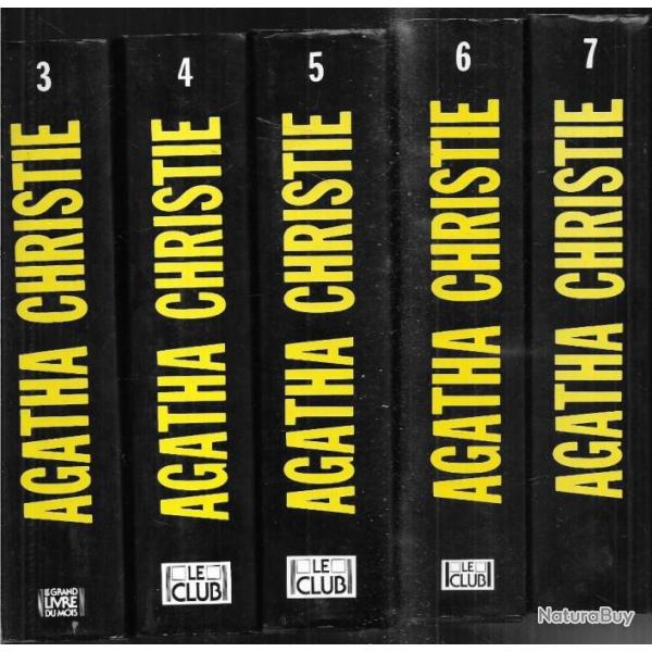 agatha christie lot de 8 volumes ,du 1 � 8 sans le 6