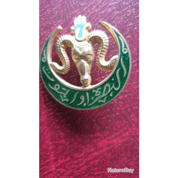 INSIGNE  7eme tirailleurs Algriens