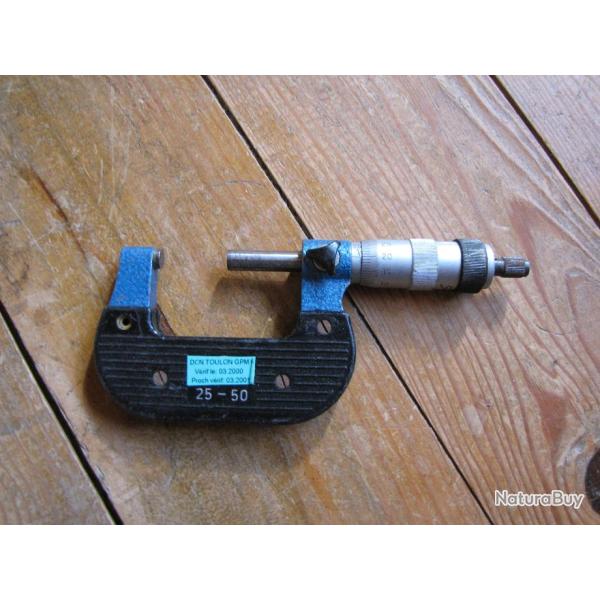 Outil de contle PALMER / micrometre de 25 mm a 50 mm(m267)