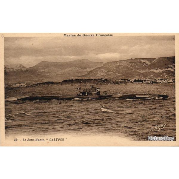 CPA - Marine de Guerre - " CALYPSO " Sous Marin N�3002