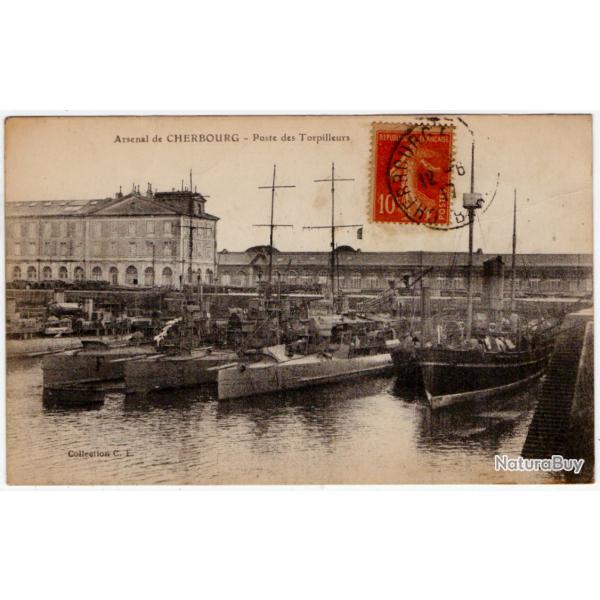 CPA - Arsenal CHERBOURG - Poste des Torpilleurs N�1229
