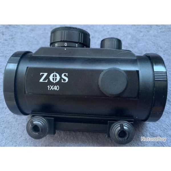 RED DOT 40mm Reflex (Point Rouge) NEUVE  avec capuchons de protection - Dovetail 11mm