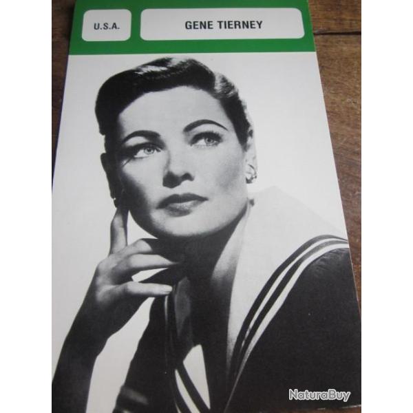 fiche cinema  gene tierney