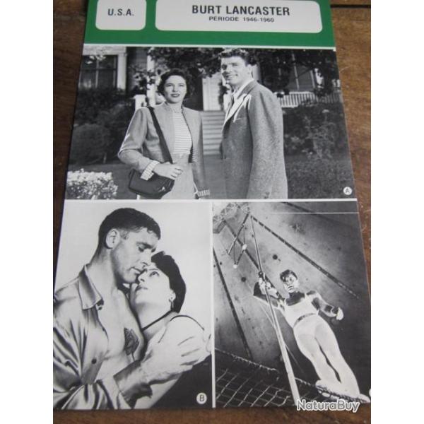 fiche cinema burt lancaster 1946