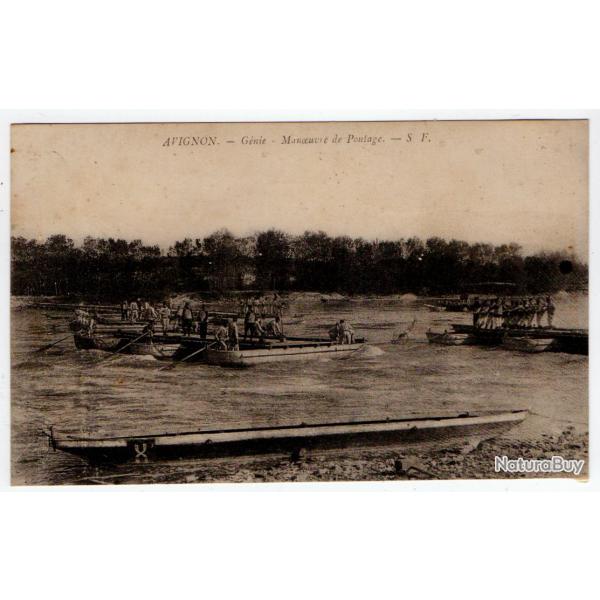 CPA - AVIGNON -G�nie Manoeuvre de Pontage   N�1180