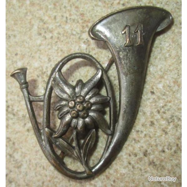 11� Bataillon de Chasseurs Alpins, dos matric�, marquage grav�