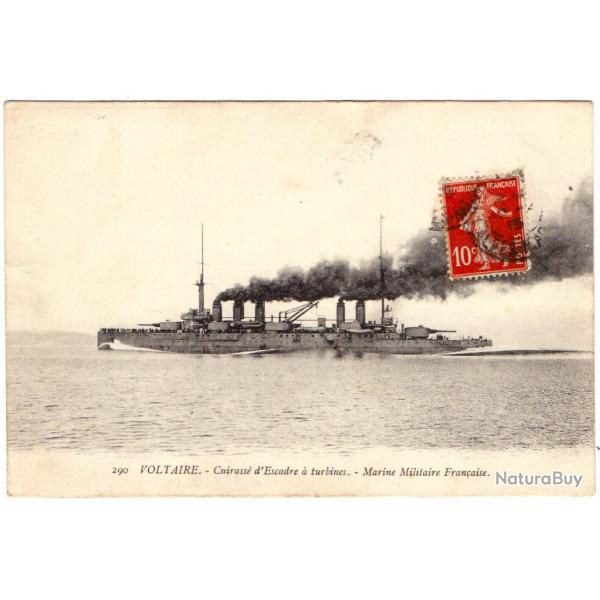 CPA - MARINE Militaire Fran�aise  - VOLTAIRE - Cuirasse d'Escadre a turbines - N�934