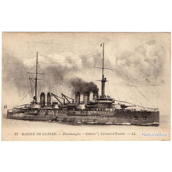 CPA - Marine de Guerre - Dreadnoughis " Voltaire " Cuirasse d'Escadre  N�879