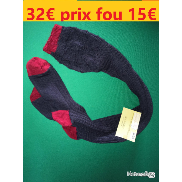 Chaussettes Hautes DXO BLEUES ROUGES tr�s hautes  PT 46/48    DXO810-46JS