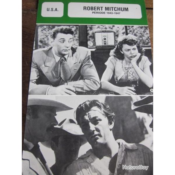 fiche cinema ROBERT MITCHM  1943