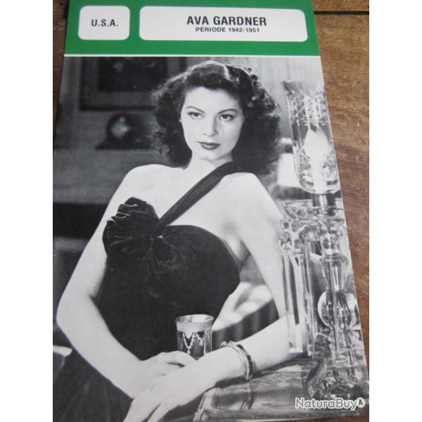 fiche cinema  AVA GARDNER  usa