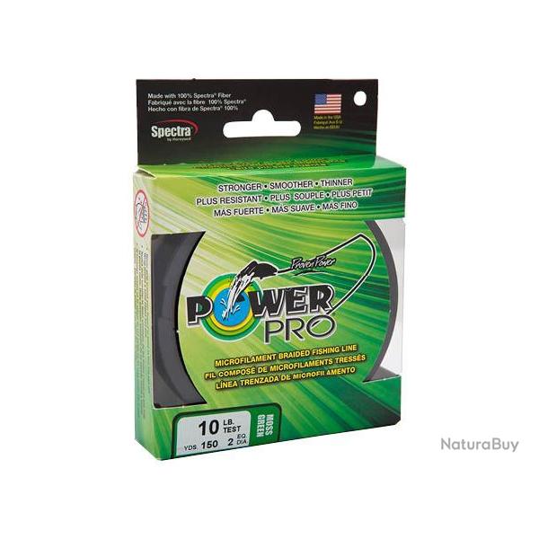 Tresse Moss Green 455m Power pro 0.13mm / 8.00kg