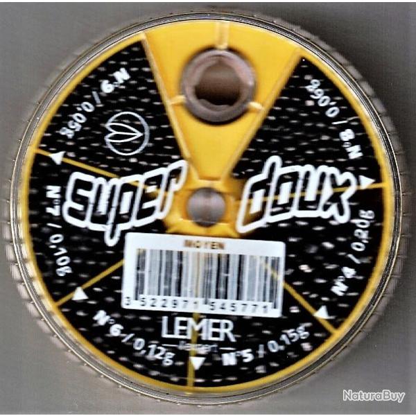 Plombs ronds fendus super doux boite 6 cases 90 gr moyens n� 4-5-6-7-8-9