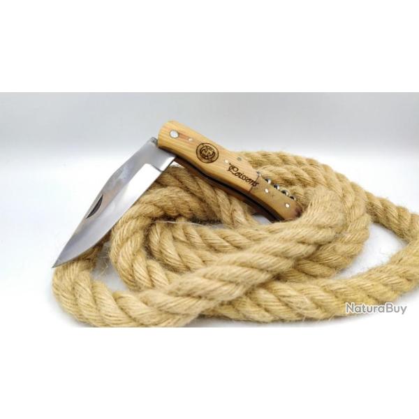 Poissons couteau manche en bois d'olivier avec tire bouchon id�e cadeau