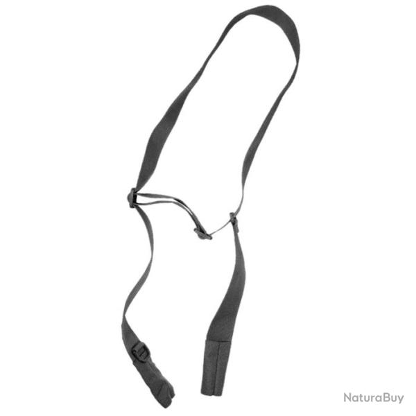 Sangle 2 points d�grafable avec attache crocodile Noire