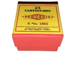 8 mm 1892 ou 8mm 92 Lebel = Reproduction boite munitions (vide) GE 14907892
