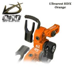 QAD Ultrarest HDX Repose-fl&egrave;ches &agrave; effacement pour la chasse et le tir 3D Droitier Orange