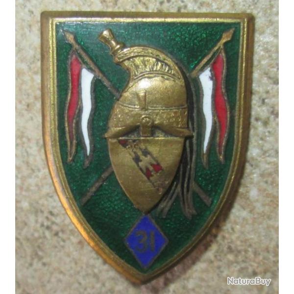 31� R�giment de Dragons, �mail, casque relief, dos guilloch� dor�