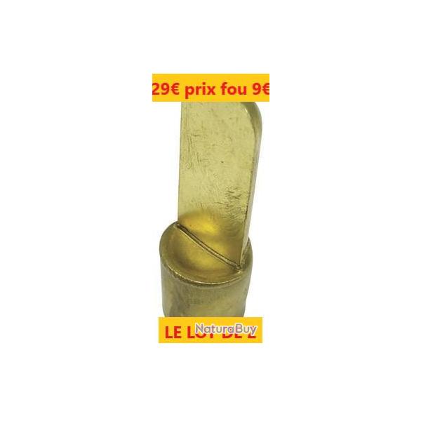 LOT DE 2 Petits pipets m�tal pour trompe ELLESS  petit mod�le L 27 mm � 10.5           P15004-3