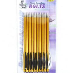 Fl&egrave;ches en aluminium EK Archery pour pistolet arbal&egrave;te - Pack de 10