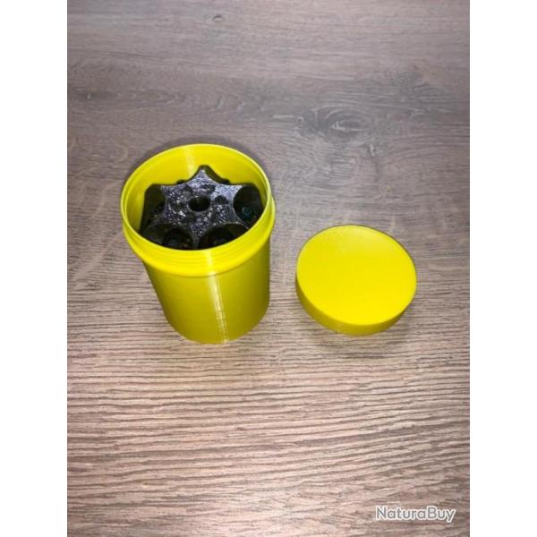 Boite jaune pour barillet colt navy 36 poudre noire ( fermeture � vis )